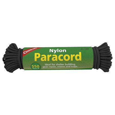 paracord Coghlans Paracord - 15.25 m, čierny - Coghlan's