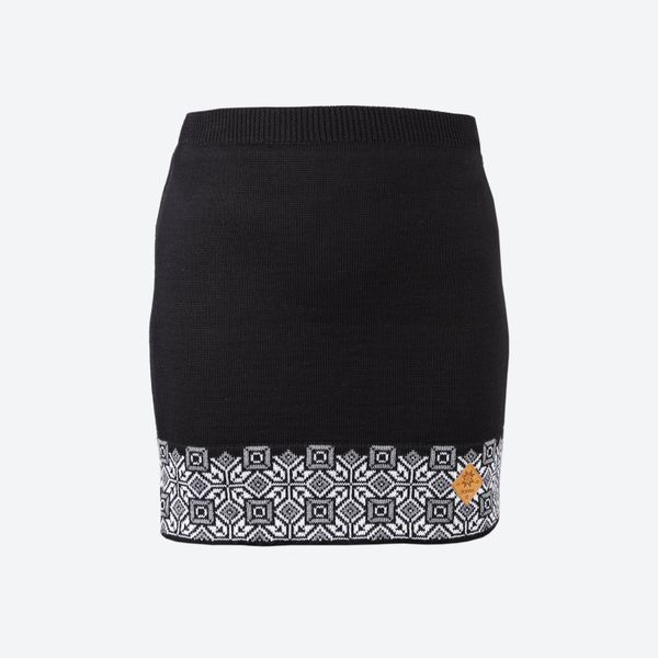 Pletená merino sukňa s podšívkou GORE-TEX INFINIUM ™ WINDSTOPPER® KAMA 6004 čierna