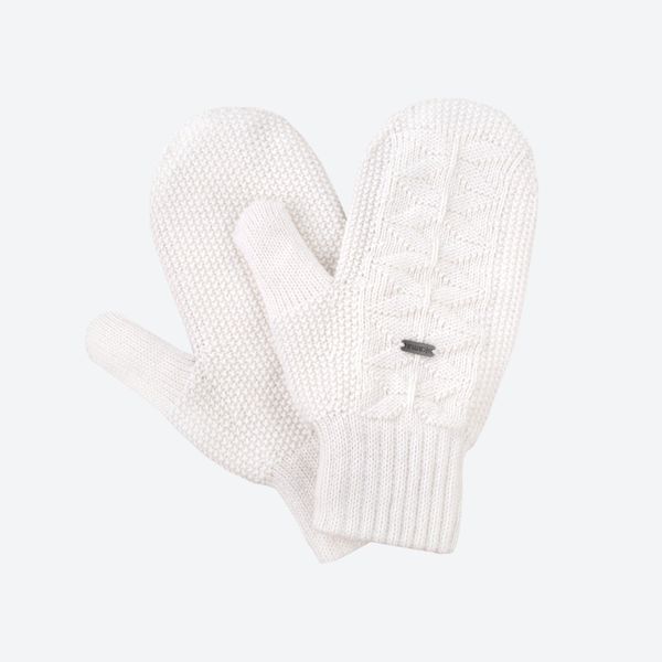 Pletené Merino rukavice Kama R110 biele