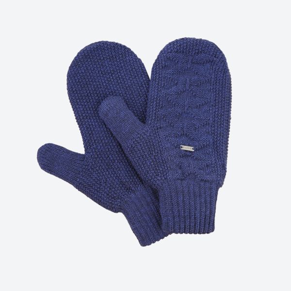 Pletené Merino rukavice Kama R110 modré
