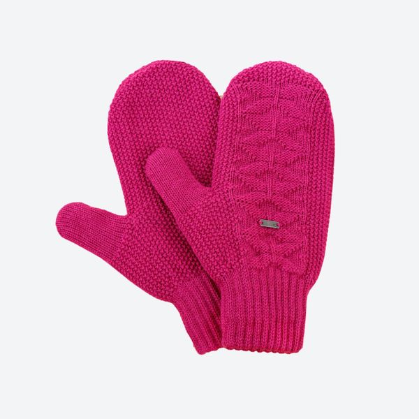 Pletené Merino rukavice Kama R110 ružové