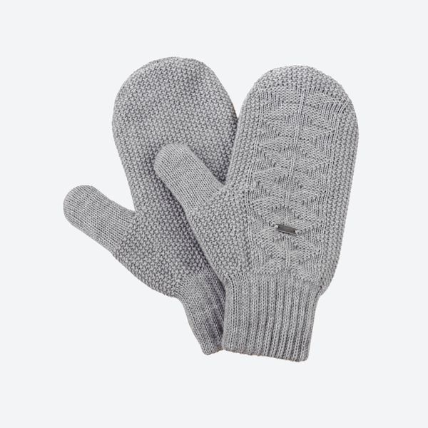 Pletené Merino rukavice Kama R110 sivé