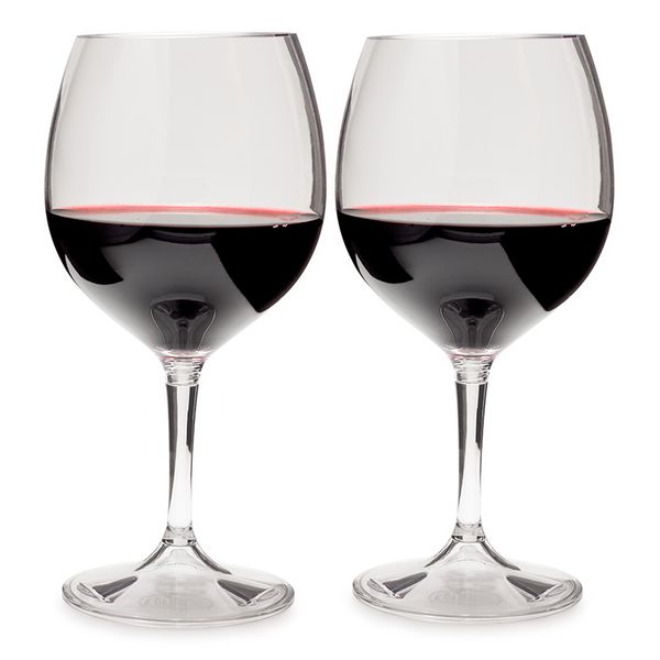 poháre na víno GSI OUTDOORS Nesting Red Wine Glass Set na červené víno 0.275 L