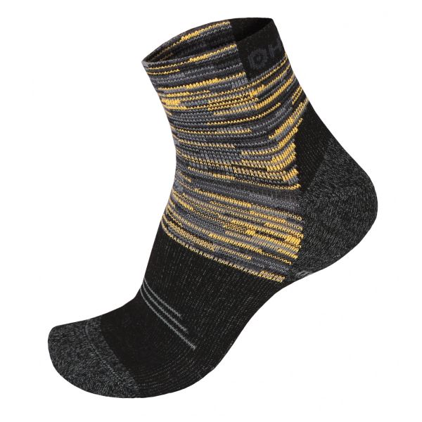 ponožky HUSKY HIKING COLOR čierno/žlté