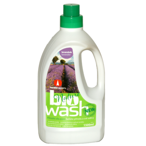 prací prostriedok BioWash prírodný gél na pranie s levanduľou 1500 ml - Univerzálny prací gél BioWash Levaduľa