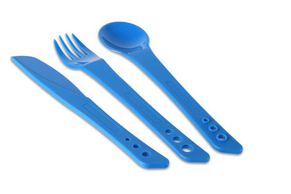 príbor Lifeventure Ellipse Knife, Fork & Spoon modrý -3 dielný príbor Lifeventure modrý