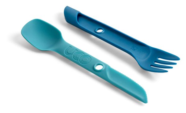 príbor UCO Spork Switch CLASSIC blue - UCO Switch Spork Utensil Set with Tether