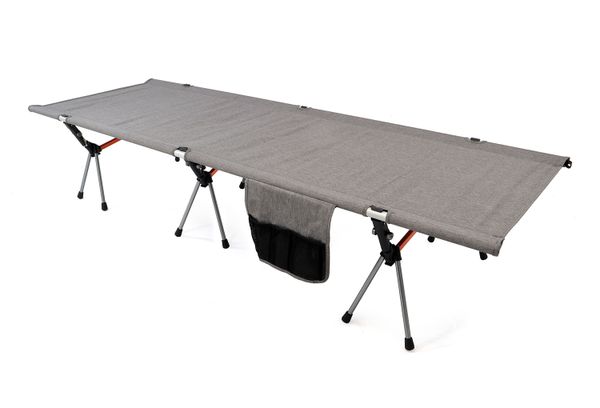 skladacia posteľ BasicNature Campingbett Lifted grey 190 cm