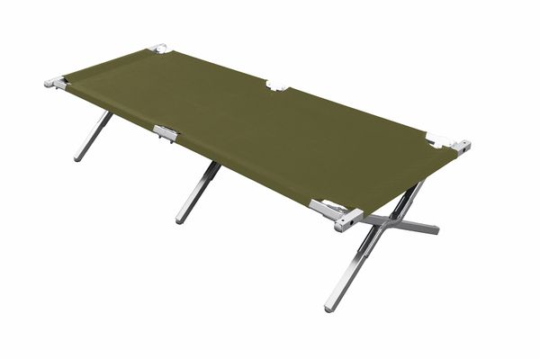 skladacie lehátko BasicNature Travelchair field bed olive 210 cm - poľná posteľ