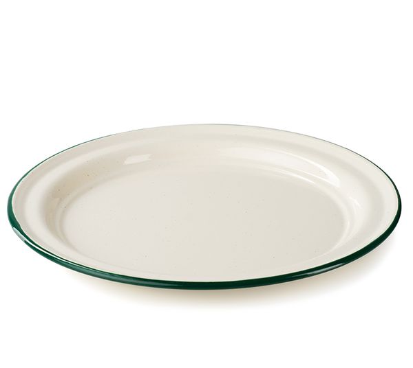 smaltovaný tanier GSI OUTDOORS Deluxe Plate 262 mm cream