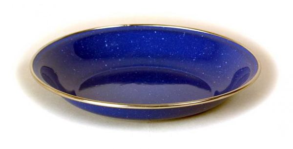 smaltovaný tanier Origin Outdoors enamel plate 20 cm blau -  hlboký smaltovaný tanier