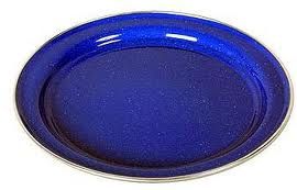 smaltovaný tanier Origin Outdoors enamel plate 26 cm blau