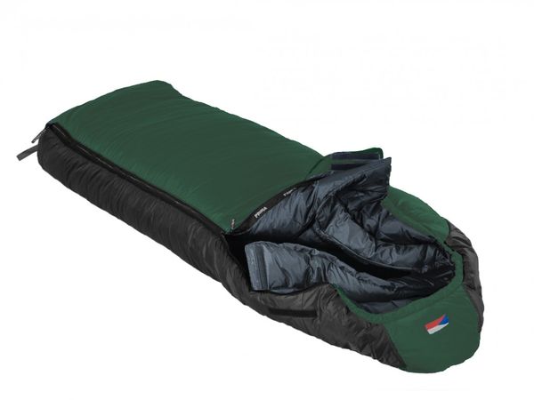spací vak PRIMA MAkalu 230 Comfortable zelený ľavý zips -32 ° C