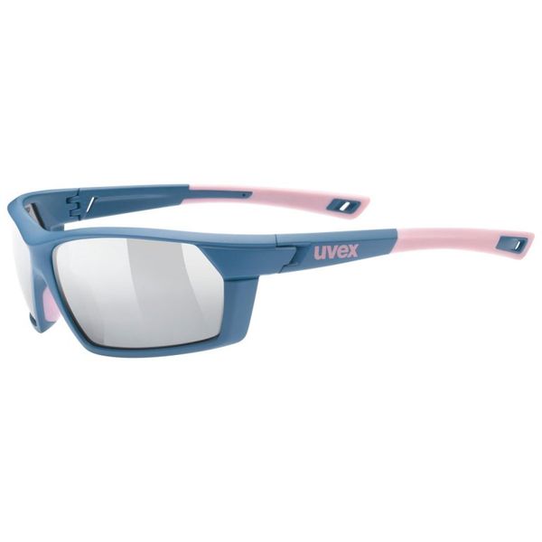 Športové okuliare Uvex Sportstyle 225 modro ružové matne
