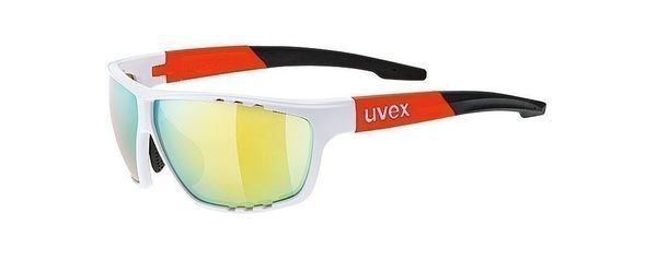 športové okuliare UVEX Sportstyle 706 bielo-oranžové