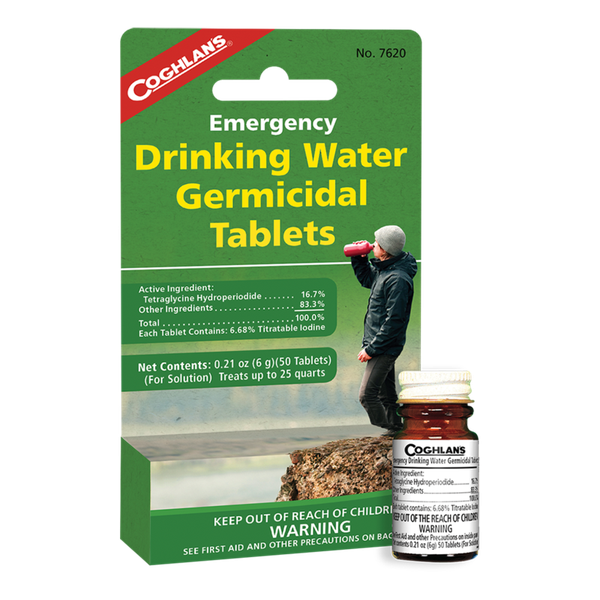 tabletky na dezinfekciu vody Coghlans Emergency Drinking Water Germicidal Tablets