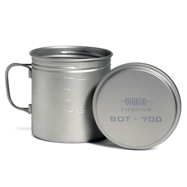 titánový šrubovací hrnček VARGO BOT 0.7 liter - Vargo BOT Bottle Pot 0.7 Liter
