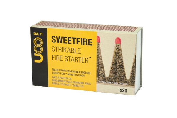 UCO SweetFire Strikeable Fire Starter 20ks 1ks horí 7 minút