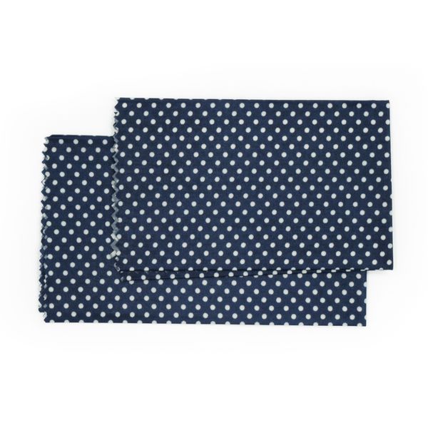 Utierky z včelieho vosku Origin Outdoors beeswax towels - dotted dark blue set of 2