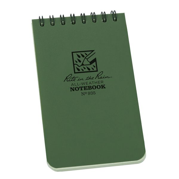 vodeodolný poznámkový blok Rite in the Rain All-Weather Notebook green No. 935