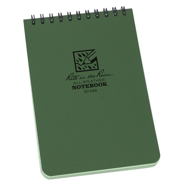 vodeodolný poznámkový blok Rite in the Rain All-Weather Notebook green No. 946