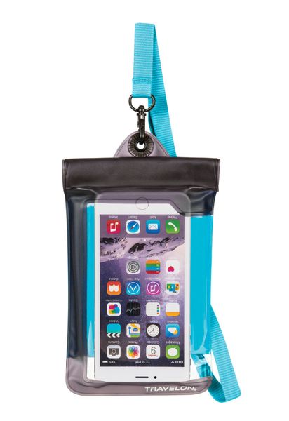 vodotesné puzdro Travelon Waterproof Smart Phone/Digital Camera Pouch blue