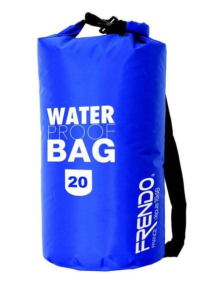 vodotesný transportný vak FRENDO Waterproof dry bag 20 L blue