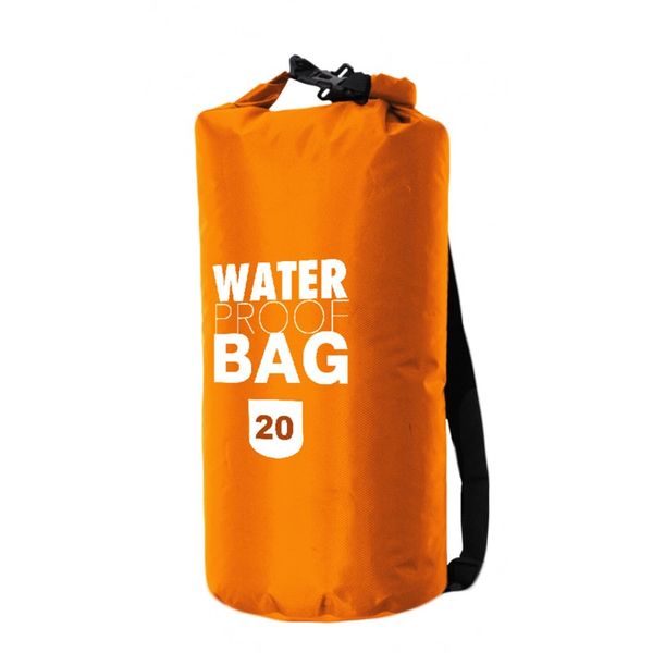 vodotesný transportný vak FRENDO Waterproof dry bag 20 L orange