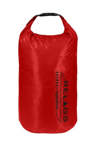 vodotesný vak BasicNature Packsack 210T 10 L červený