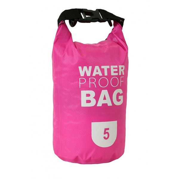 vodotesný vak FRENDO Waterproof dry bag 5 L pink