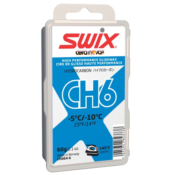 vosk SWIX CH06X 60g, Teplotný rozsah od -5 ° C do -10 ° C