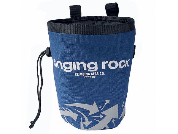vrecko na magnézium Singing Rock Chalk Bag Large modré s motívom