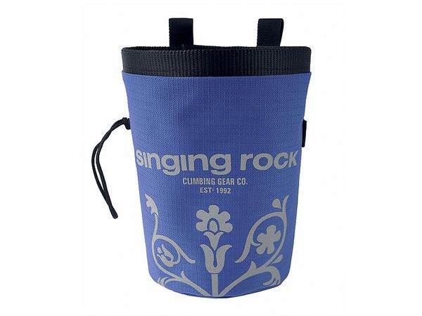vrecko na magnézium Singing Rock Chalk Bag Large modré s motívom ornament