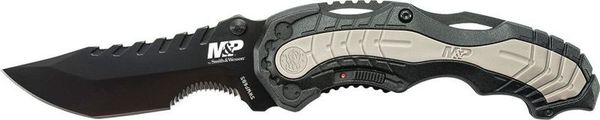 zatvárací nôž SWMP6BS Smith and Wesson M&P M.A.G.I.C. Assist Liner Lock 4034 Stainless Steel w/40% Serrated Blade